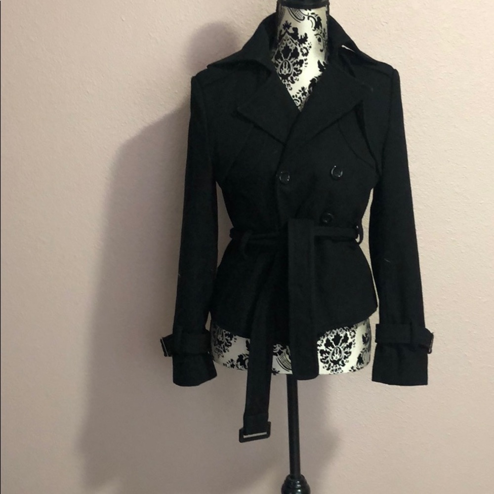 Black Wool Jacket - image 1